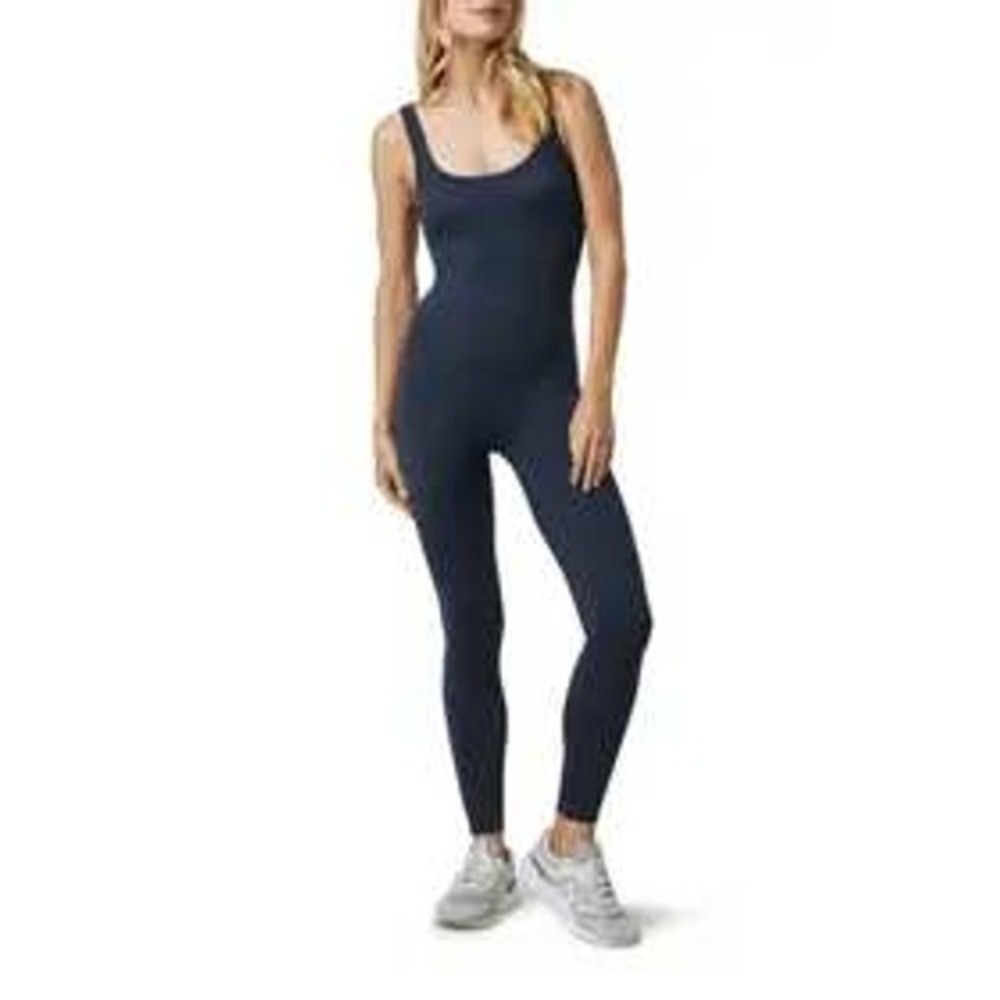 Vuori Halo Essential Jumpsuit One piece workout built in bra soft cozy tank